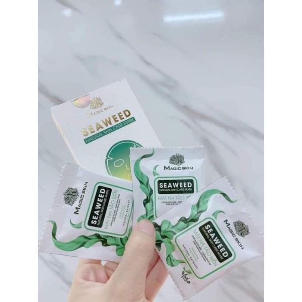 MẶT NẠ TẢO BIỂN MAGIC SKIN MẪU MỚI (hộp 3 gói)