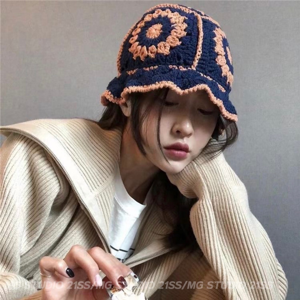 Mũ tai bèo nữ MG STUDIO thủ công xinh xắn thời trang 6 màu tùy chọn