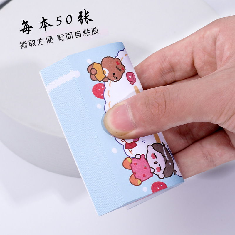 Giấy Note Ghi Chú Họa Tiết Hoạt Hình Cho Học Sinh/Văn Phòng