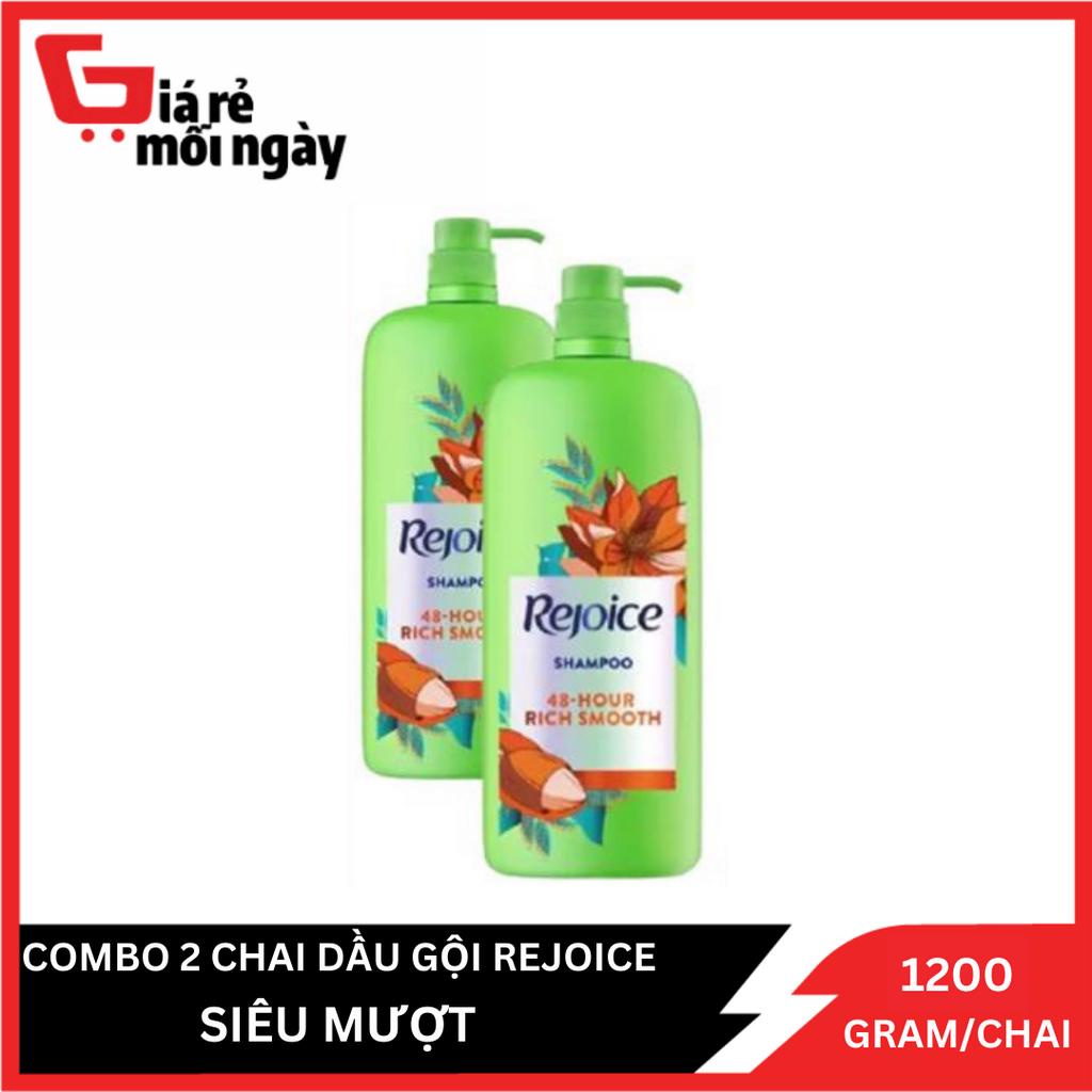 COMBO 2 Chai Dầu gội Rejoice Siêu mượt 1200ml