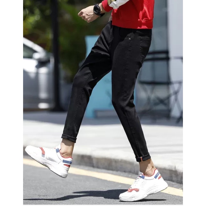 Quần vải jean bò baggy nam nữ co giãn hàng Quảng Châu phong cách Hàn Quốc sành điệu style năm 2022 SKShop22 | BigBuy360 - bigbuy360.vn