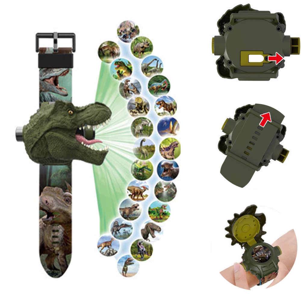 Đồ Chơi Trẻ Em Máy Chiếu Phim Hoạt Hình 3D Khủng Long Cá Mập