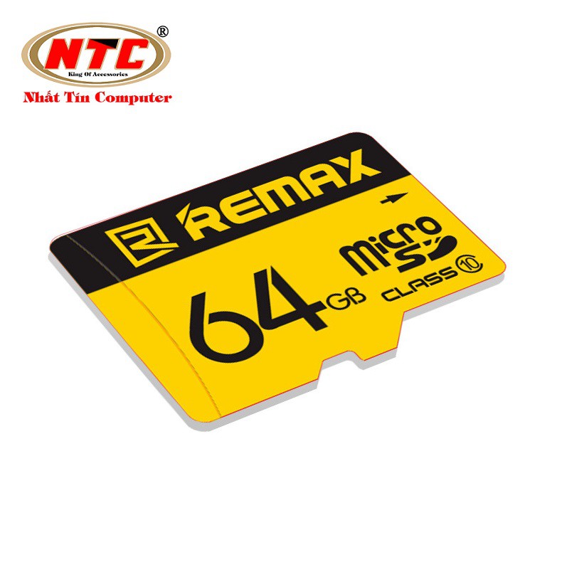 Thẻ nhớ microSDXC Remax 64GB Class 10 80MB/s - Bảo hành 5 năm (Vàng)