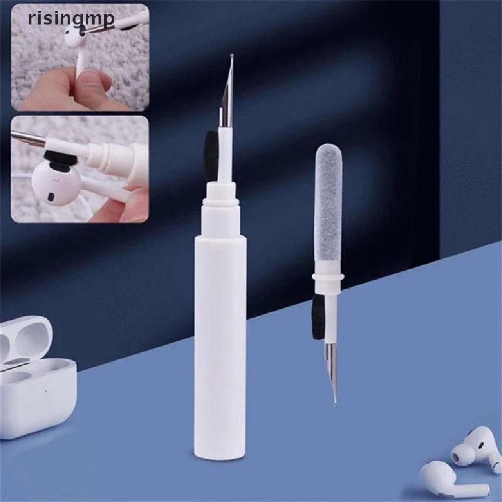 [risingmp] Bộ Dụng Cụ Làm Sạch Tai Nghe Bluetooth Thế Hệ Thứ Hai Bút Làm Sạch Cho Airpods ♨Trên đó