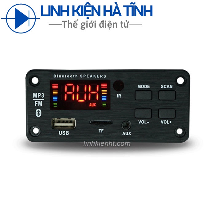 Mạch khuếch đại công suất JQ 2 * 25W Bluetooth mạch giải mã MP3 nguồn điện 7V-18V