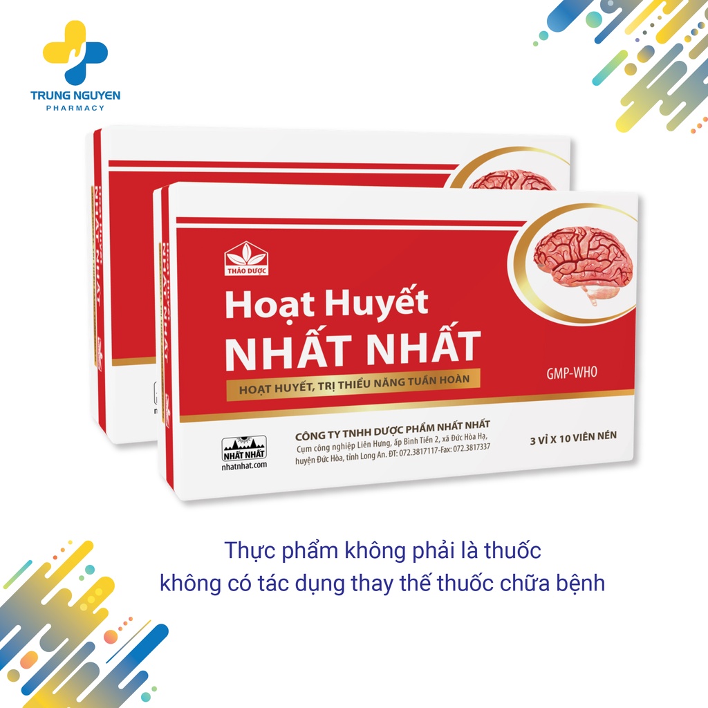 Hoạt huyết Nhất Nhất (Hộp 3 vỉ x 10 viên)