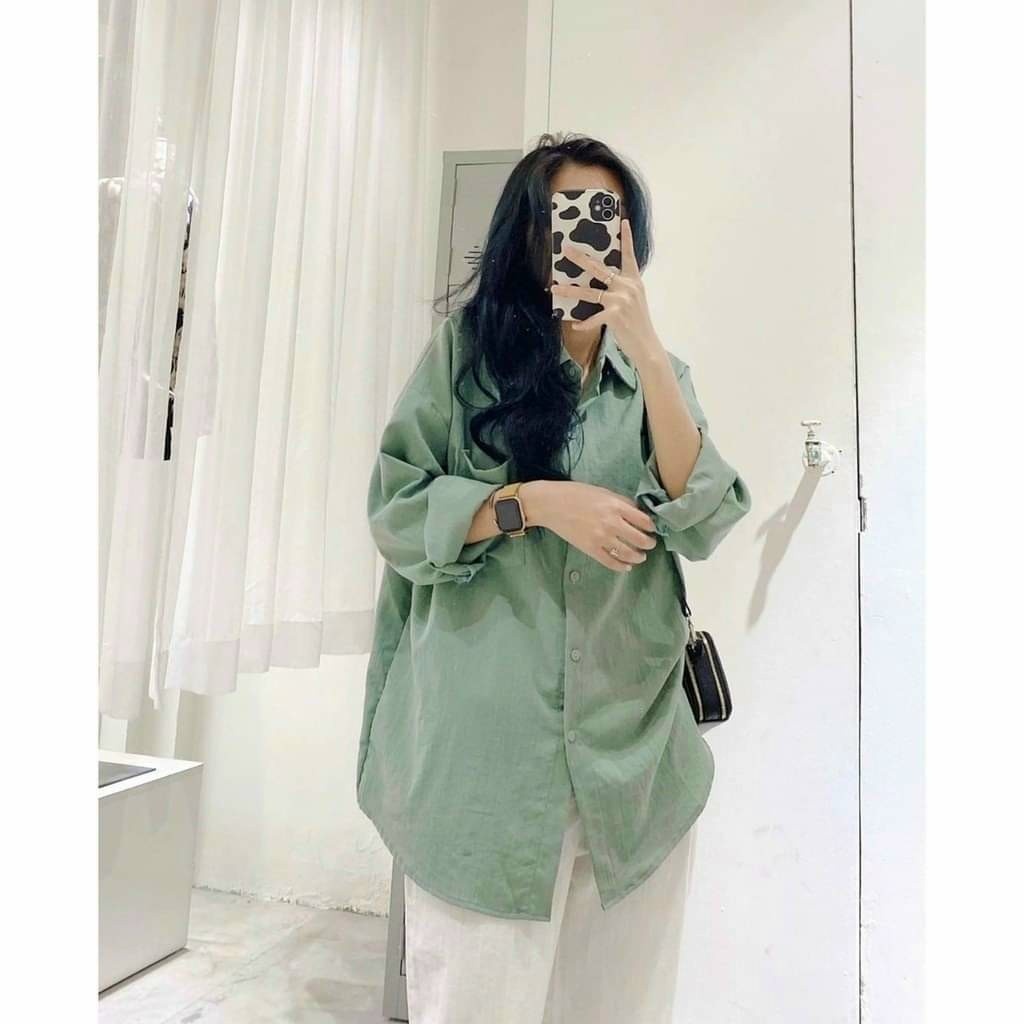 Sét somi đũi , áo somi from rộng mic quần baggy học sinh , sét đồ nữ basic phong cách Hàn Quốc HUYNSU