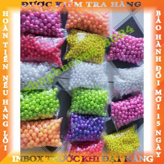 Hạt trai ,hạt xâu chuỗi vòng các màu (100g) trangiang