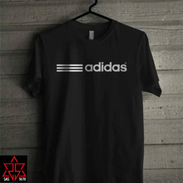 Áo thun nam tay ngắn cổ tròn có in hình và chữ adidas thời trang phong cách