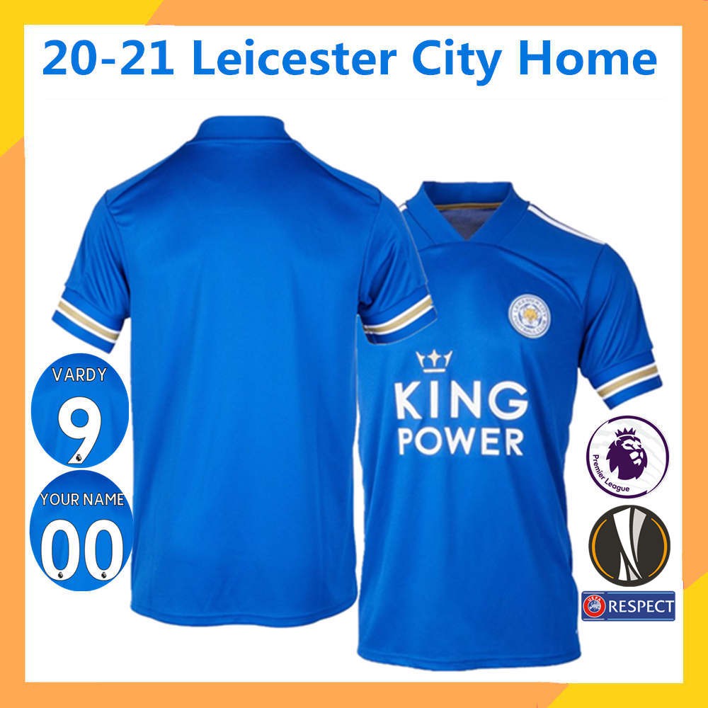 Áo Leicester City sân nhà Thái Lan AAA 20-21  Size S-XXXL quần áo đá bóng  ༷