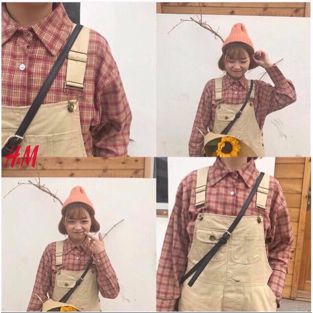 Quần Yếm kaki 2 túi hộp dễ thương . | BigBuy360 - bigbuy360.vn