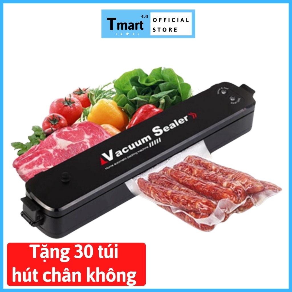 Máy hút chân không thực phẩm, Máy ép chân không kiêm hàn miệng túi freshpackpro loại 2 nút cao cấp - Tmart4.0