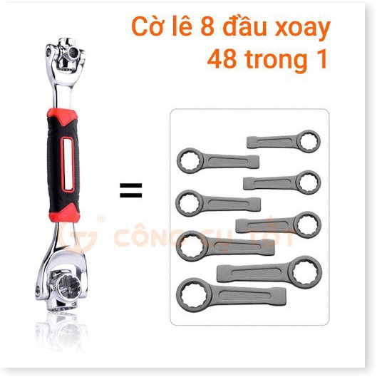 Giá sỉ tốt-Cờ lê 8 đầu xoay đa năng 48 in 1