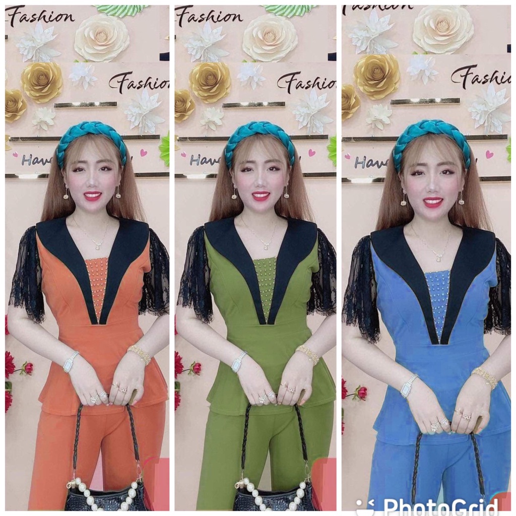 Đồ bộ thun cát hàn mặc nhà Đồ bộ mặc nhà dành cho nữ Bộ đồ mặc nhà dành cho tuổi trung niên-CH8