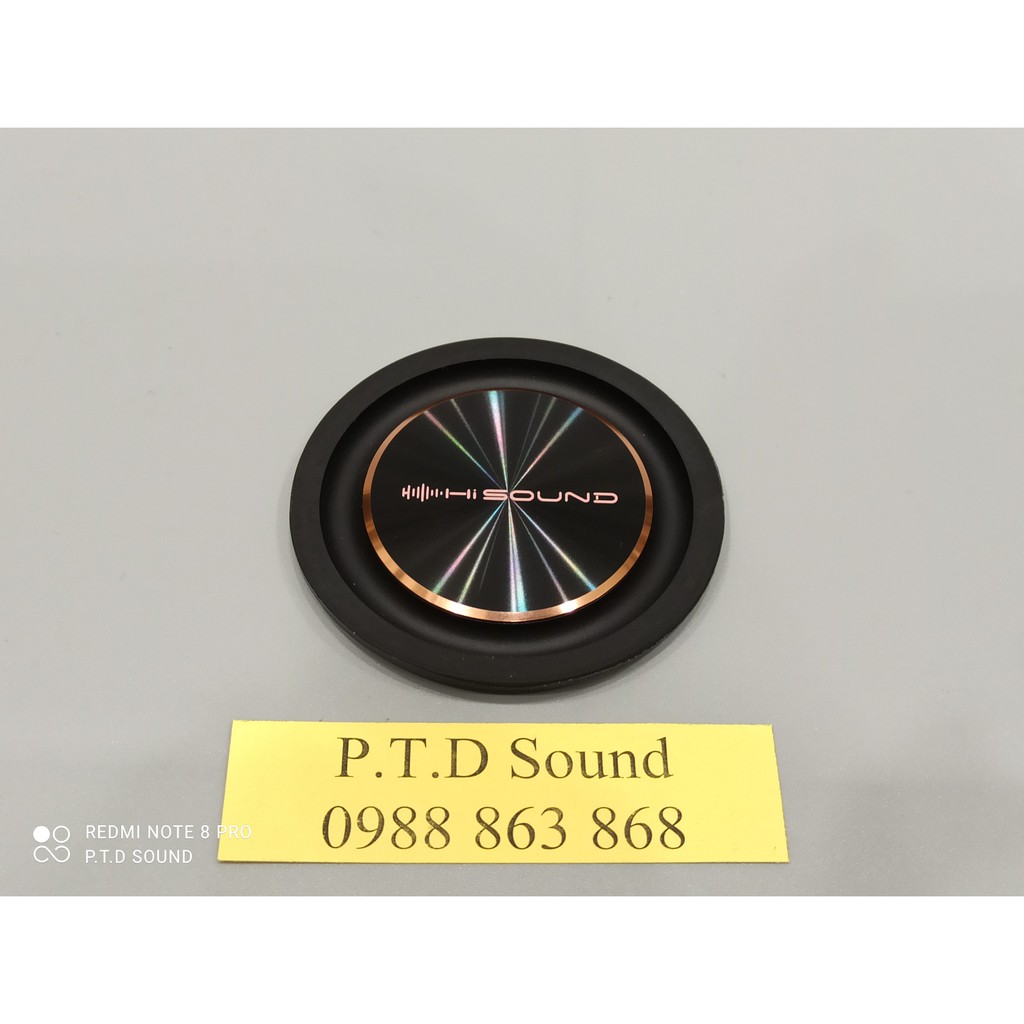 Màng cộng hưởng bass Hi Sound 3.1 inch mặt nhôm đồng tâm. DIY loa siêu bass, siêu trầm từ PTD Sound