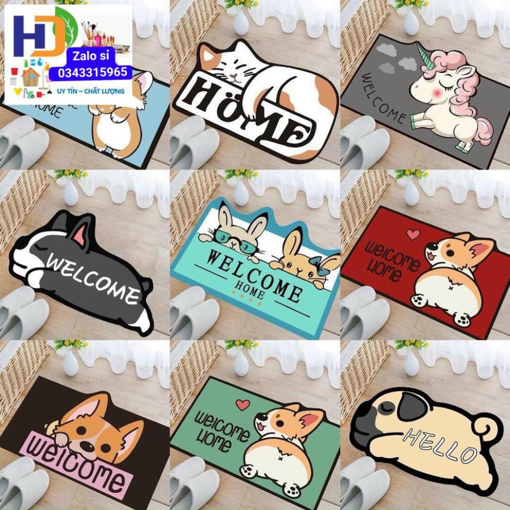 Thảm Chân Chống Trượt Hình Thú 3D Mẫu Mới - Giao Mẫu Ngẫu Nhiên