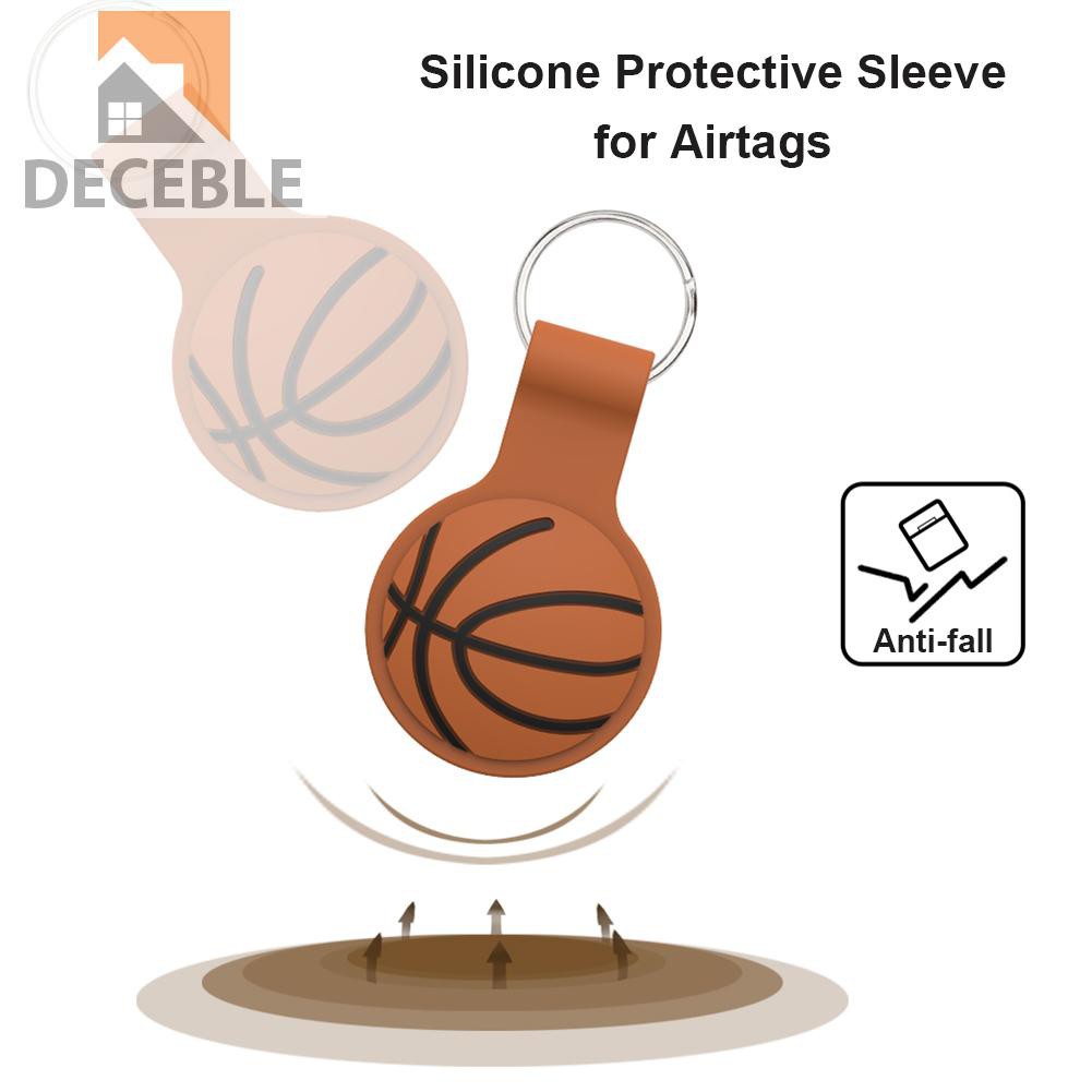 Vỏ Bảo Vệ Hộp Sạc Tai Nghe Airtag Bằng Silicon Họa Tiết Bóng Rổ Kèm Móc Khóa Tiện Dụng | BigBuy360 - bigbuy360.vn
