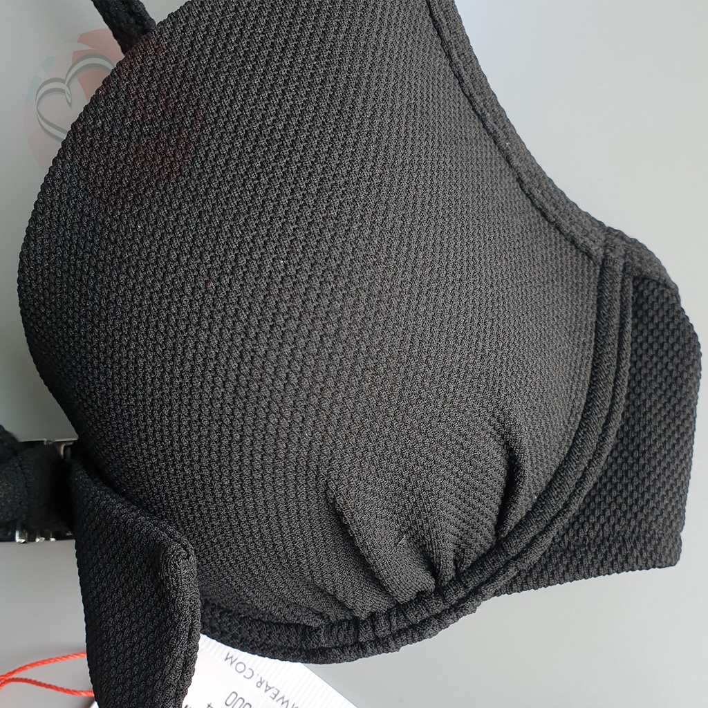 Bộ bơi hai mảnh áo cúp phối quần cạp thấp đính phụ kiện du mục thiết kế mẫu ES xuất khẩu Ý