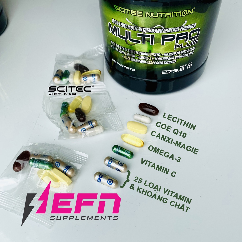 Vitamin Multi Pro Plus SCITEC NUTRITION Vitamin Tổng Hợp Hàm Lượng Cao 30 Lần Dùng