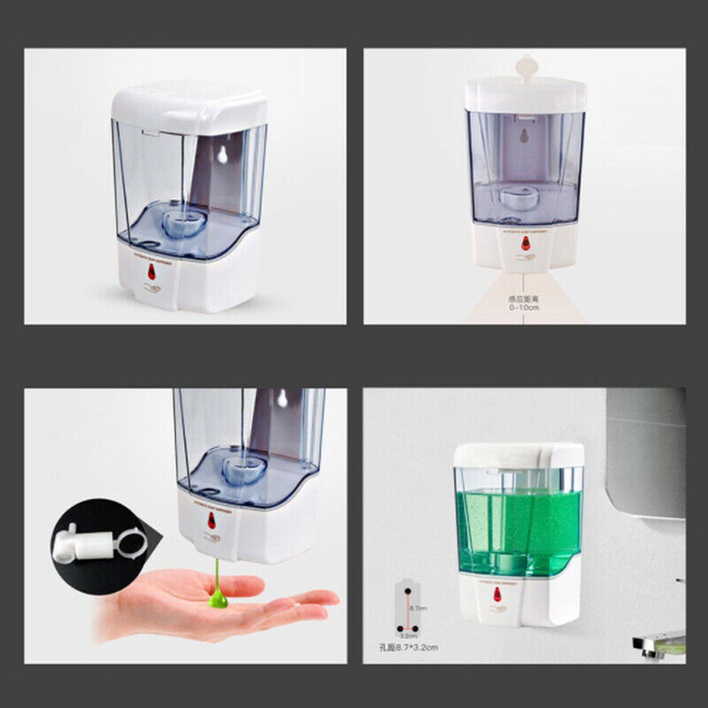 Daphne Bình Đựng Xà Phòng Tự Động Không Cần Chạm Gắn Tường Tiện Dụng