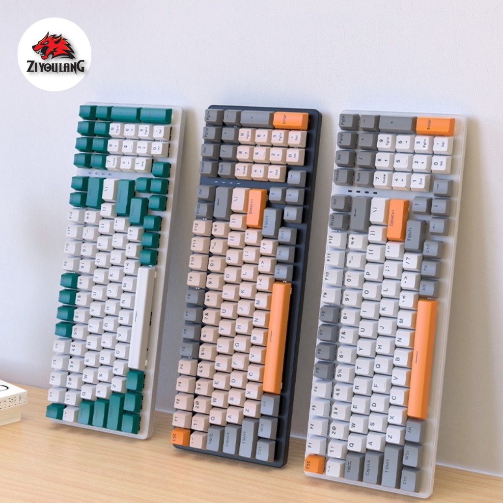 Bàn Phím Cơ ZiyouLang K3 Gaming Có Dây, Trục Cơ Red Switch, Gõ Êm, Led RGB 20 Chế Độ Cực Đẹp Cho Máy Tính/Pc/Laptop