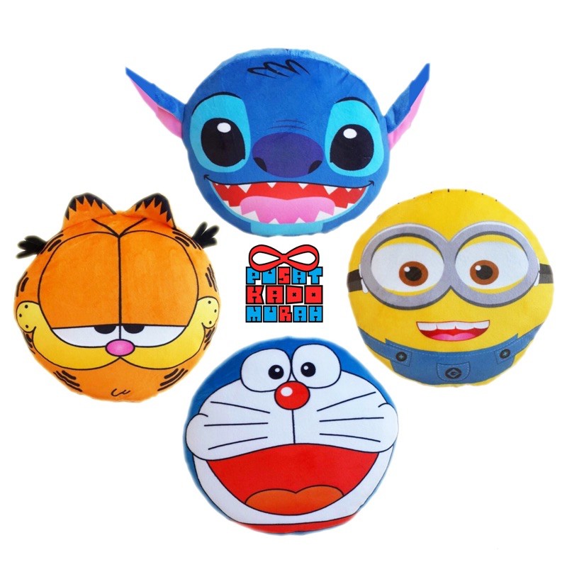 Doraemon Gối Ôm Hình Doremon / Garfield / Minion / Stitch Đáng Yêu