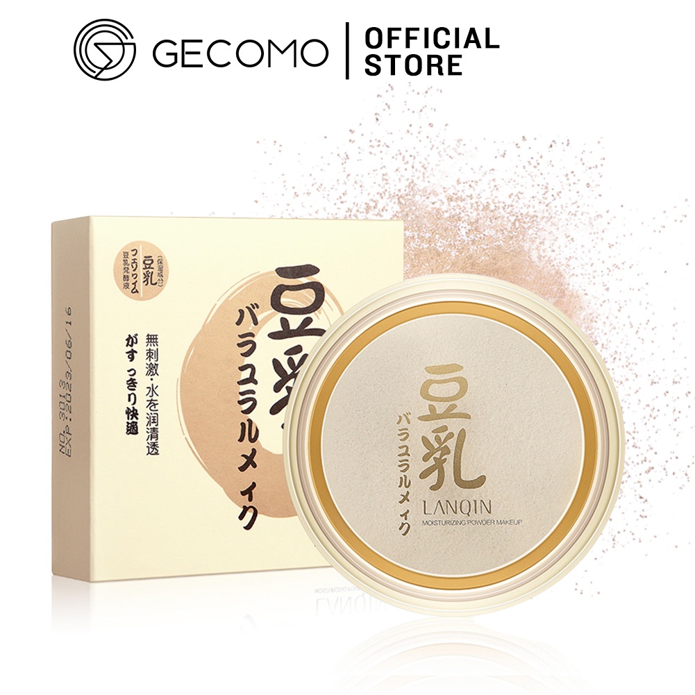 Phấn phủ Gecomo chiết xuất sữa đậu nành và bột mật ong che khuyết điểm dưỡng trắng kiểm soát dầu dưỡng ẩm lâu trôi 90g