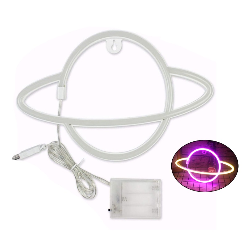 Li Đèn Neon Biểu Tượng Trò Chơi Hành Tinh Điều Khiển Bằng Giọng Nói Có