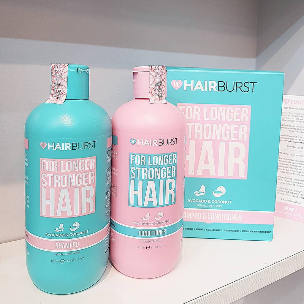 Gội xả Hairburst giảm rụng tóc, kích thích tóc mọc dài và dày, sản xuất tại Anh Quốc - september249.vn