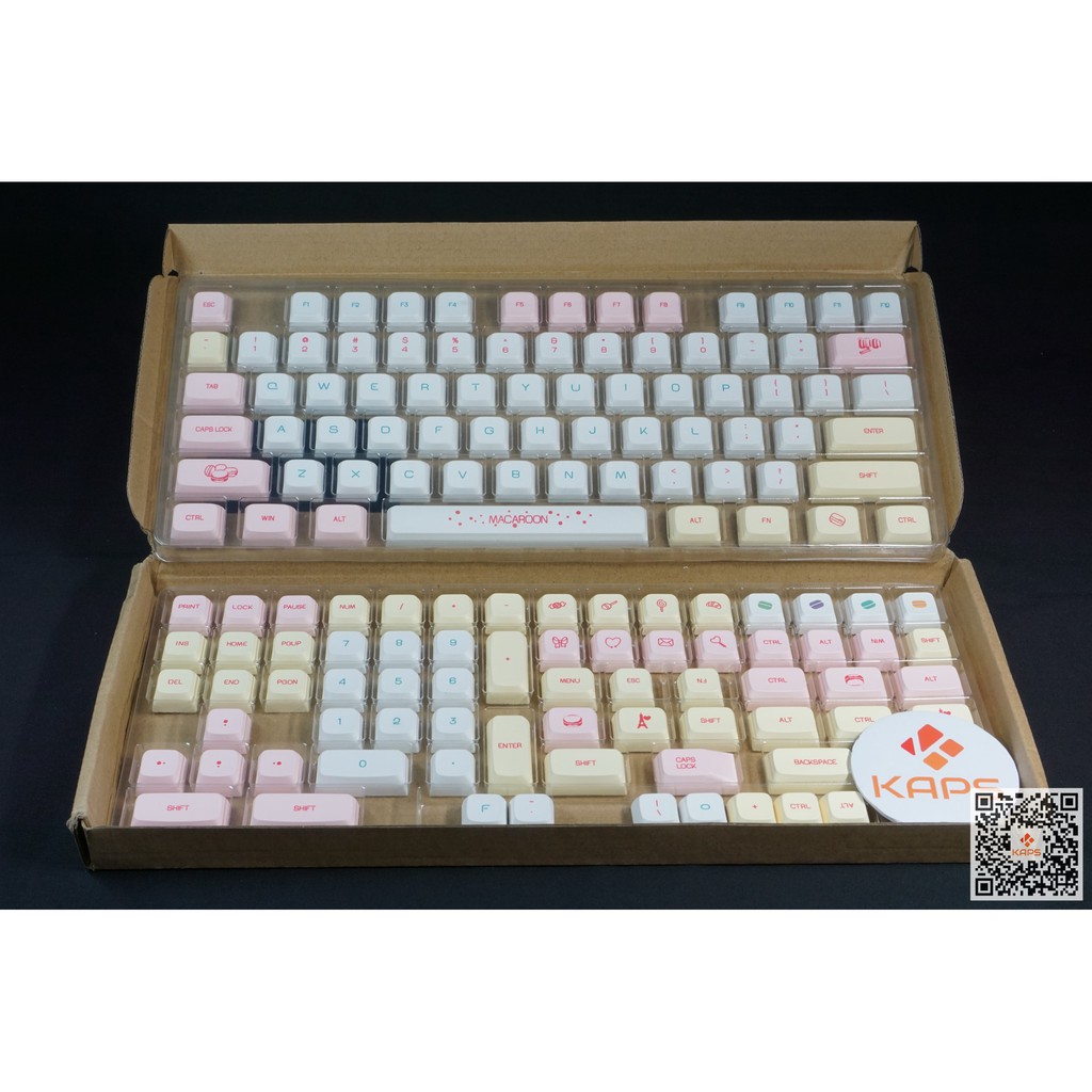 Keycap MACAROON - profile XDA - keycap PBT - Dyesub - 146 nút cho bàn phím cơ (Filco, Leopold, IKBC, Edra, keychron)