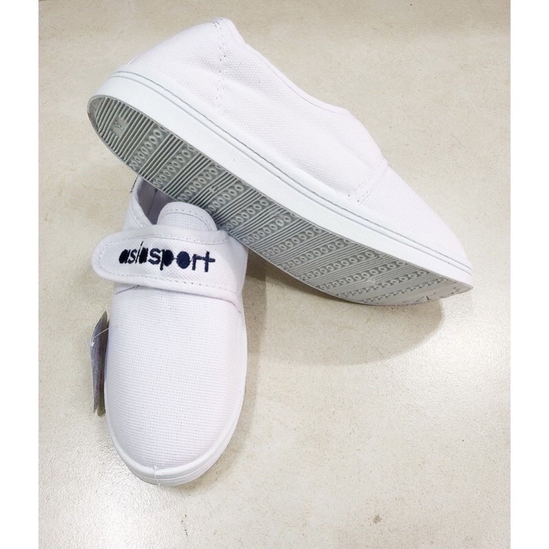 Giày dán trắng Asia size nhỏ cho trẻ em và bạn nữ