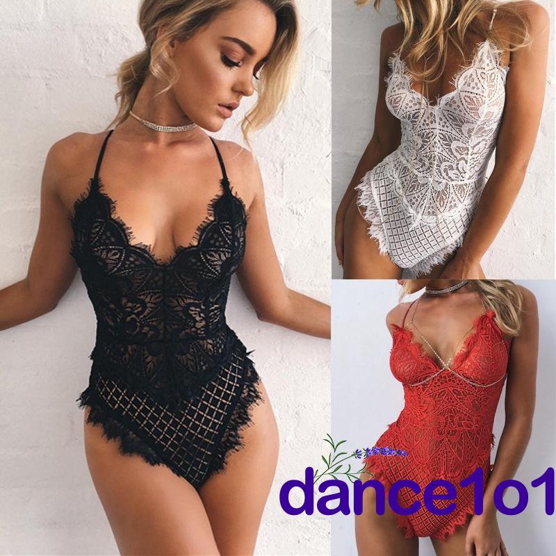 Đồ lót liền thân mặc ngủ phối ren quyến rũ cho nữ