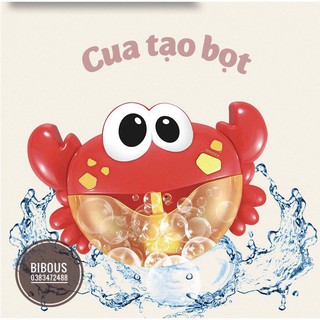 Đồ chơi nhà tắm phát nhạc Cua tạo bọt, Cua thổi bong bóng (KO KÈM PIN)