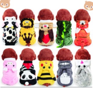 Áo mùa đông 4 chân cho chó mèo