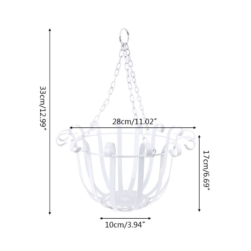 Giá Đỡ Chậu Hoa Treo Tường Bằng Sắt Phong Cách Châu Âu