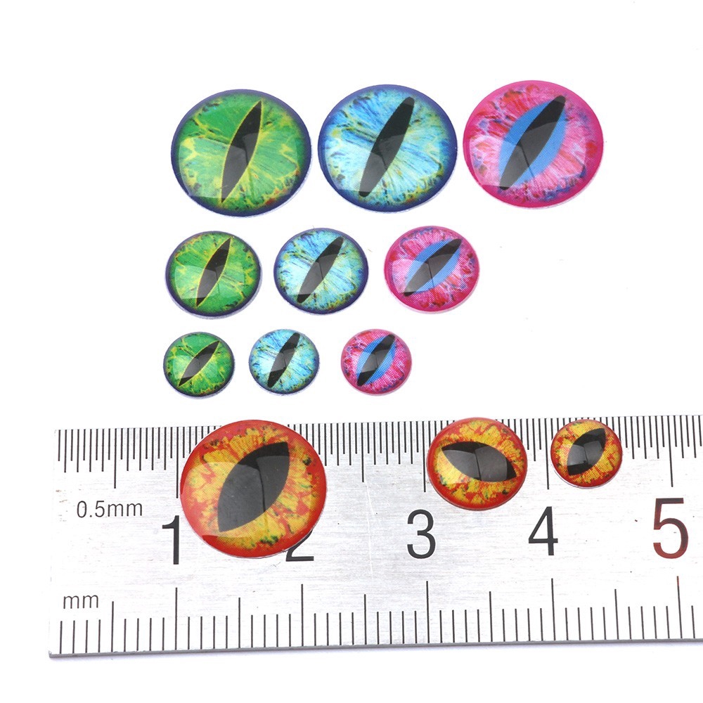 Mồi câu cá giả mắt 4d 6/ 8/ 12mm