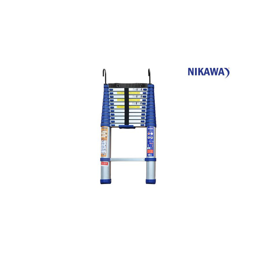 Thang nhôm rút đôi chữ A Nikawa NK-44AI PRI - 4.4 mét - Có bánh xe