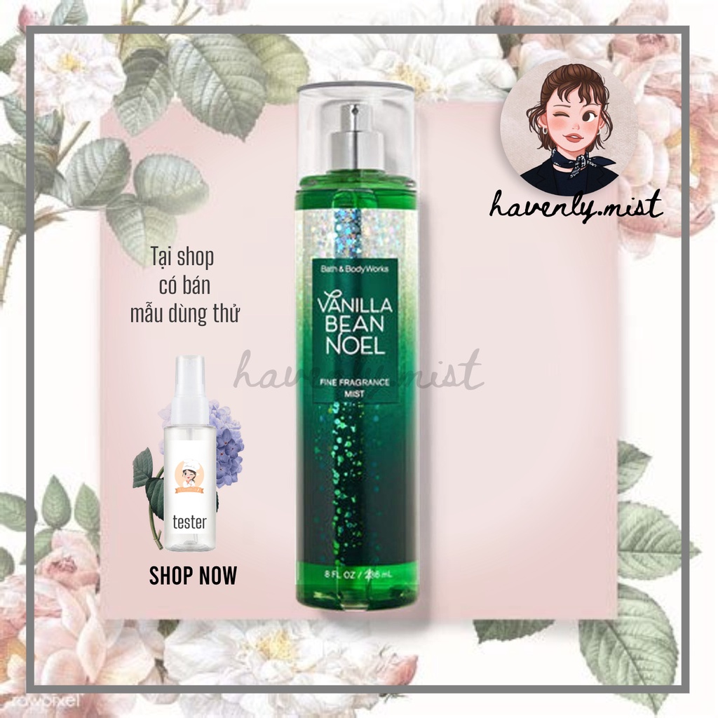 ʜᴀᴠᴇɴʟʏ.ᴍɪsᴛ ┋ Xịt Thơm Vanilla Bean Noel Bath & Body Works
