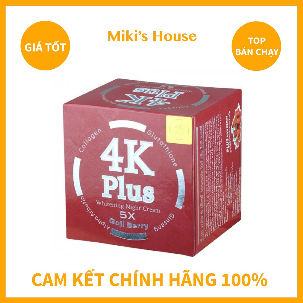 KEM 4K PLUS GOJI BERRY DÀNH CHO DA MỤN [THÁI LAN]