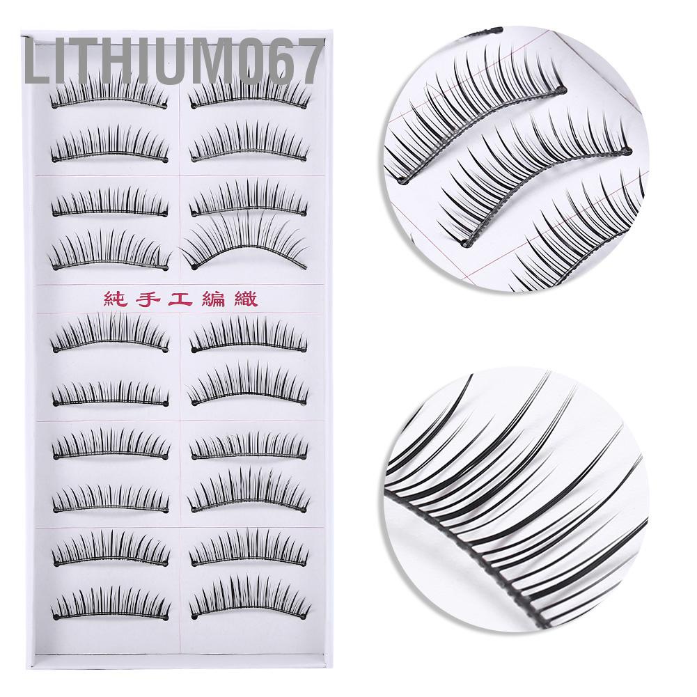 [Hàng mới về] 20 cái lông mi giả dài 10mm sợi mảnh cho hàng mi tự nhiên