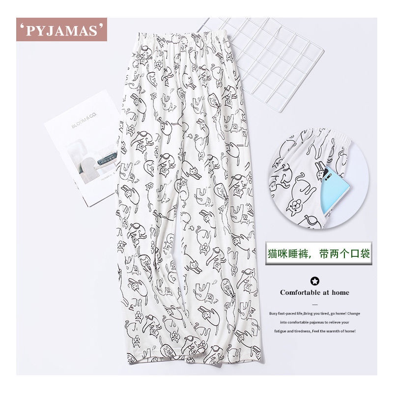 Quần Ngủ Cotton Kẻ Sọc Plus Size