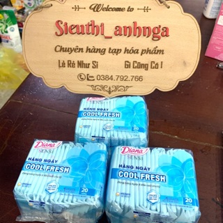 Băng Vệ Sinh Diana Sensi Cool Fresh Hàng Ngày 20 Miếng