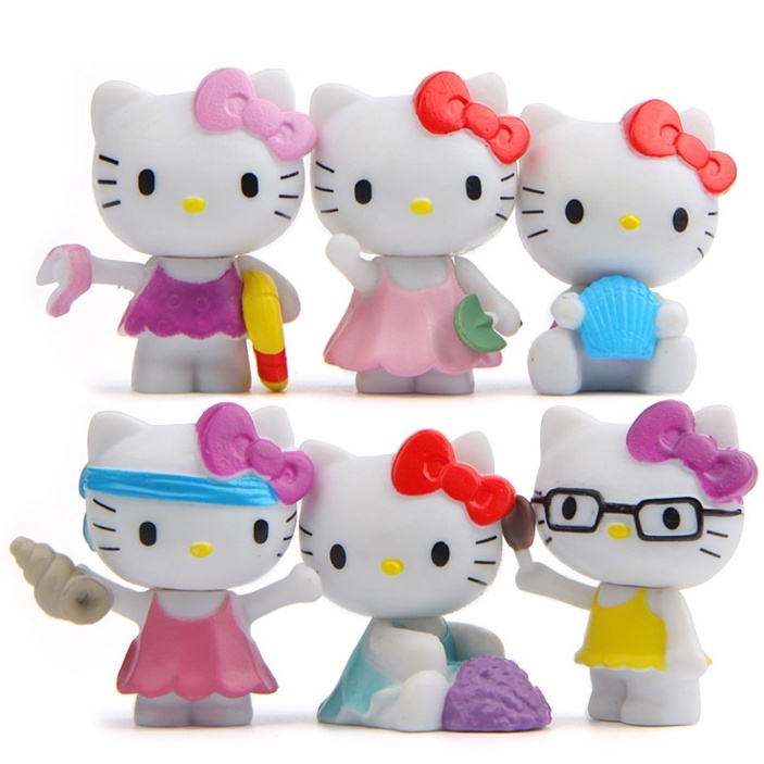 Mô Hình Mèo Hello Kitty Xinh Xắn Dùng Để Trang Trí