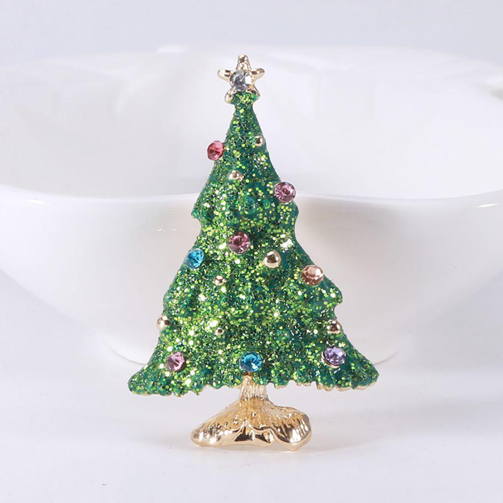 Trâm Cài Áo Hình Cây Thông Giáng Sinh Thời Trang Sáng Tạo|Ghim Cài Khăn Choàng Cổ Cho Nữ