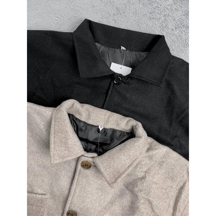 ÁO DẠ MĂNG TÔ FORM RỘNG UNISEX NAM NỮ