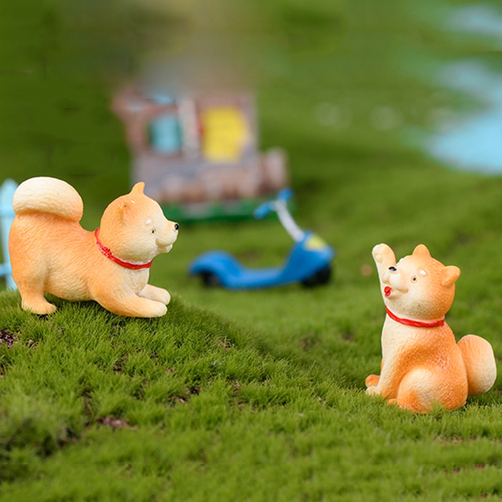 1 cún mini trang trí vườn cây cảnh