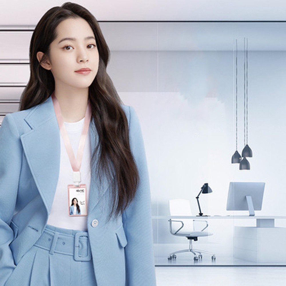 Đồ đựng thẻ trong suốt có dây đeo dành cho thẻ học sinh/ đi làm/ thẻ xe bus