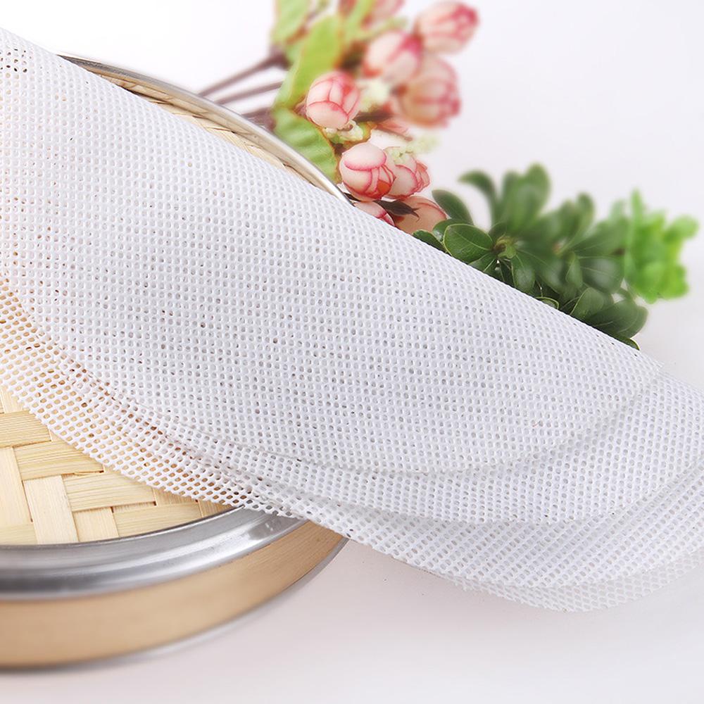 AUGUSTINA Giấy Lót Hấp Bánh Bao Màu Trắng Tiện Dụng Cho Nhà Bếp