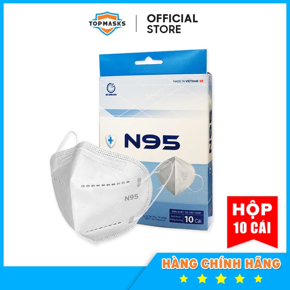 Khẩu trang 3M, N95 cao cấp chống bụi kháng khuẩn , hộp 10 cái Shop 8