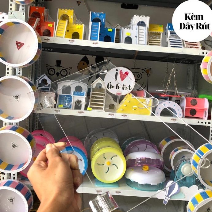 Mặt mica lồng 47cm dày 3mm chốt xoay cho chuồng hamster, sóc, bọ, nhím, thú cưng nhỏ